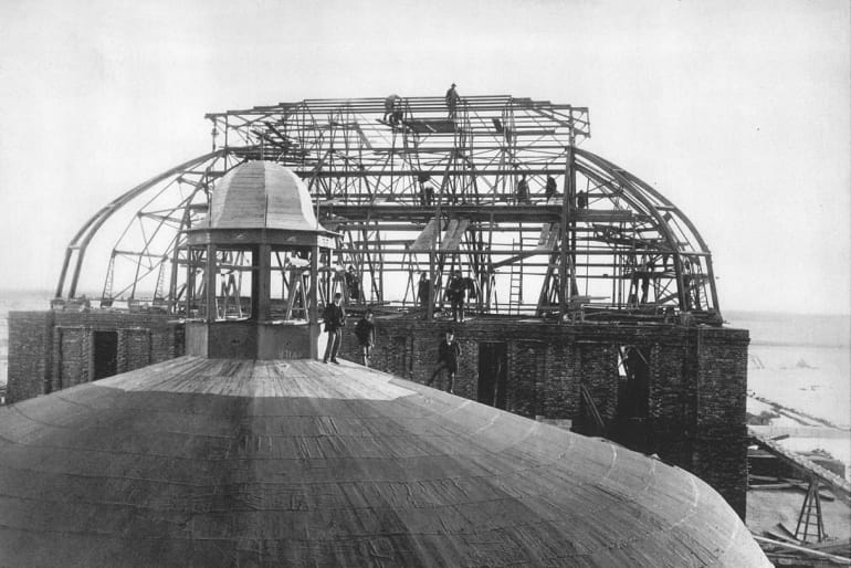 Hrvatsko narodno kazalište (HNK) gradnja kupole